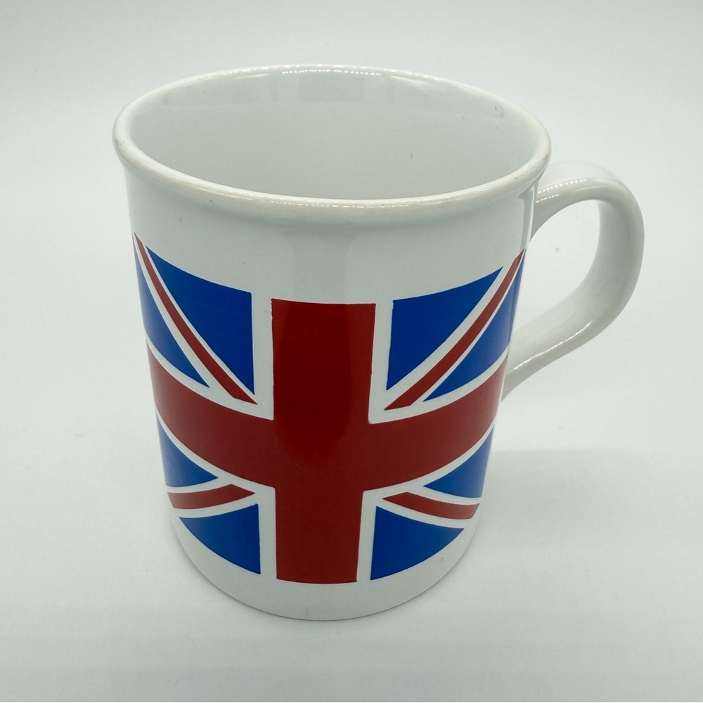 Union Jack Flag United Kingdom Coffee Mug Tea Cup Prince William Pottery England